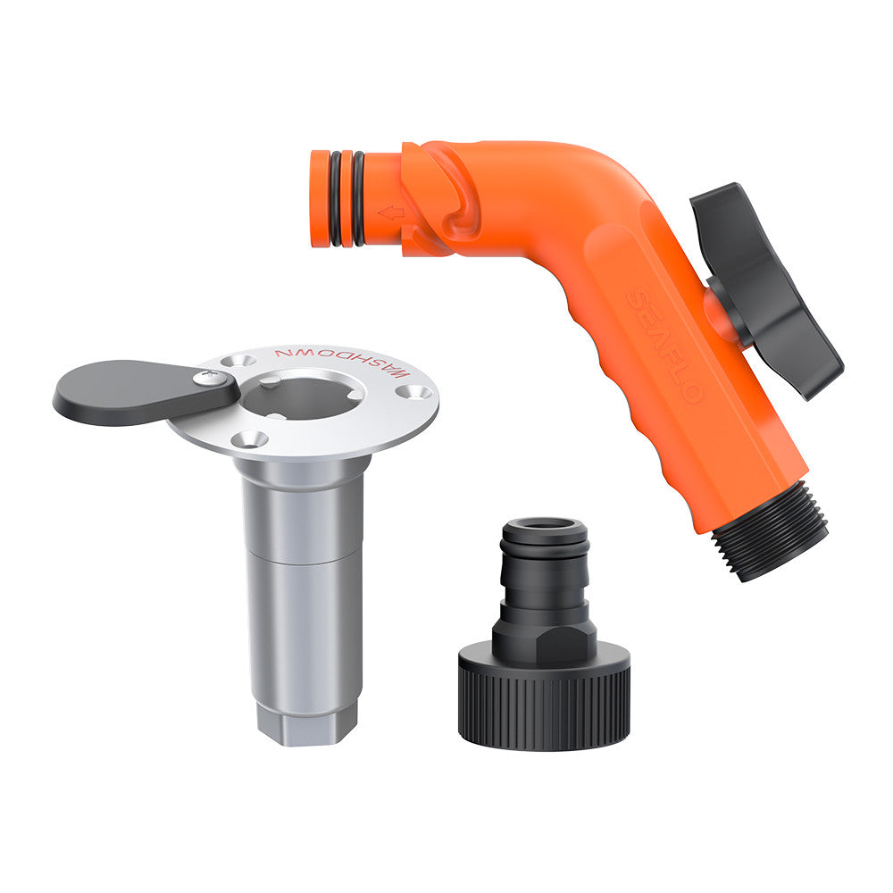 SEAFLO Angled Washdown Quick Connect Kit (02 Series)