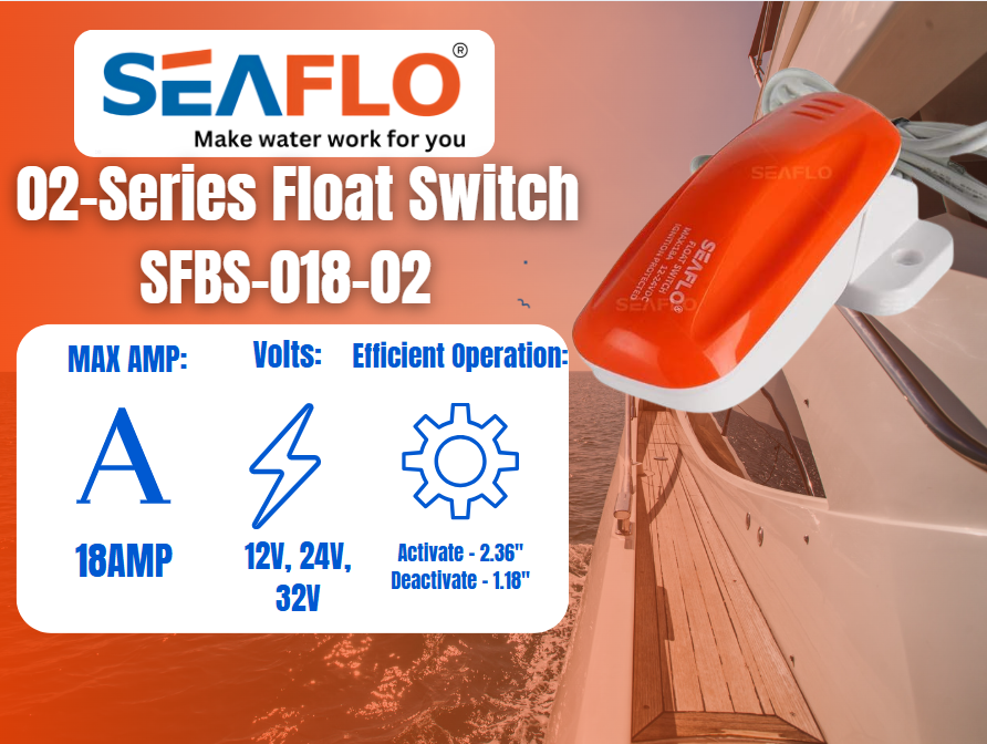 SEAFLO 02-Series Bilge Pump Float Switch for 12V, 24V, 32V