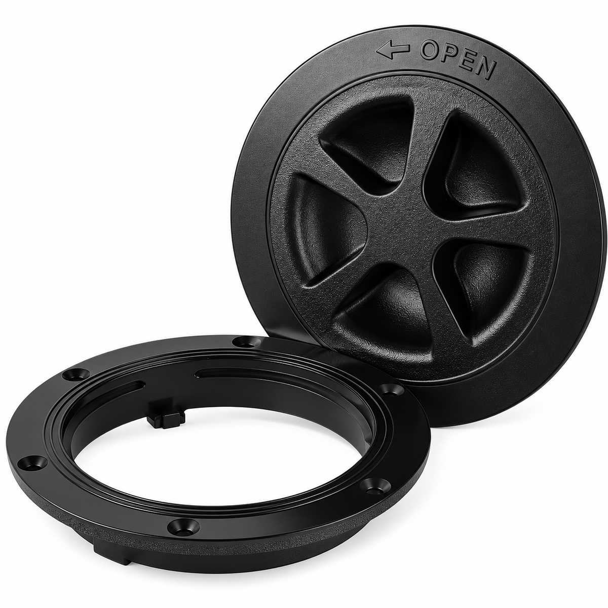 SEAFLO Black Deck Plate Hatch (4"|6"|8")