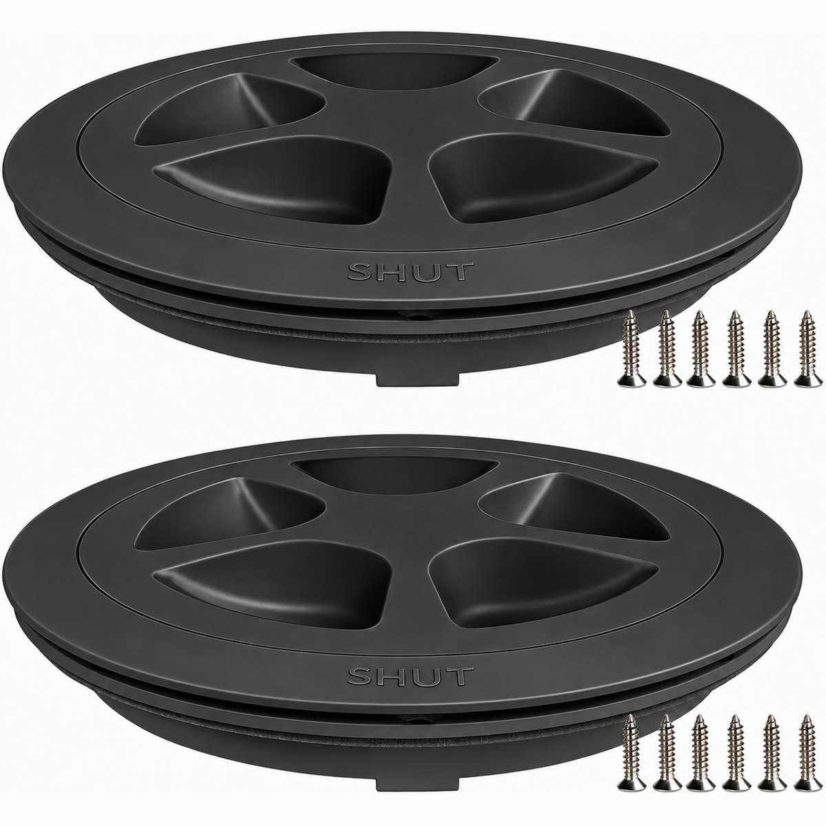 SEAFLO Black Deck Plate Hatch (4"|6"|8")