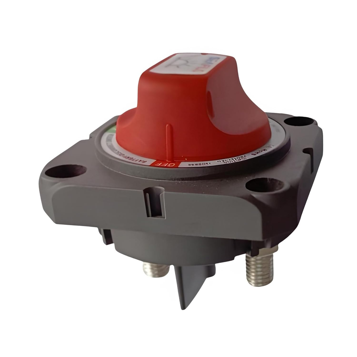 SEAFLO 300A Battery Disconnect Switch –12V/24V/48V Heavy-Duty Isolator Switch, Single Circuit ON/Off, IP66 Waterproof, Auto, Marine, Boat, RV, Car, ATV, CE & RoHS Certified (On/Off w/No-Cover|1-Pack)