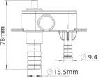 SEAFLO RV Toilet Inlet & Outlet Replacement Kit (SFTRK-015) - Fits All RV Toilets (SFRTPH-01-01, SFRTPH-01-02, SFRTPH-02-01) - Complete Kit with Inlet and Outlet Valves, Screws, and Hose Clamps