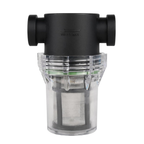SEAFLO 1/2" Female NPT in-Line Strainer with 100 Mesh Stainless Steel Filter Screen – Clear Bowl for Easy Cleaning | Model SF-ST-12