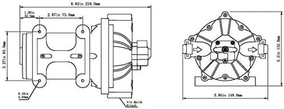 SEAFLO 52-Series Water Pressure Diaphragm Pump - 24v, 5.5GPM, 60PSI