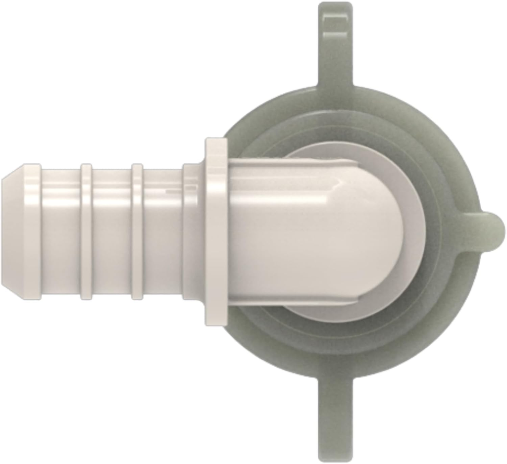 SEAFLO Plastic PEX Pipe Coupling 90 Degree Fitting Swivel Adapter 1/2"-14 FNPT x 1/2" Barb Elbow Fitting - Compatible with PEX or PE-RT Pipe, Corrosion Resistant (5-Pack)