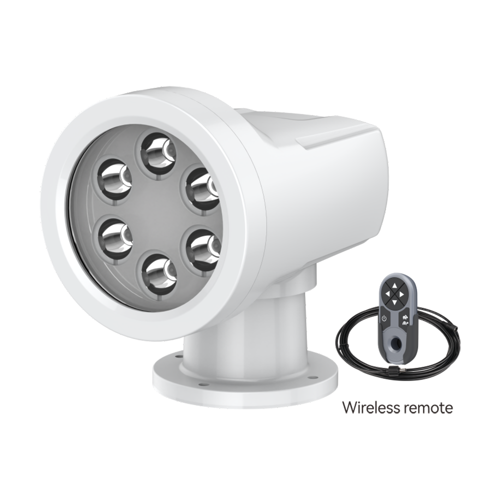 LED 5000K white Aluminum Searchlight 05 Series — Wireless remote