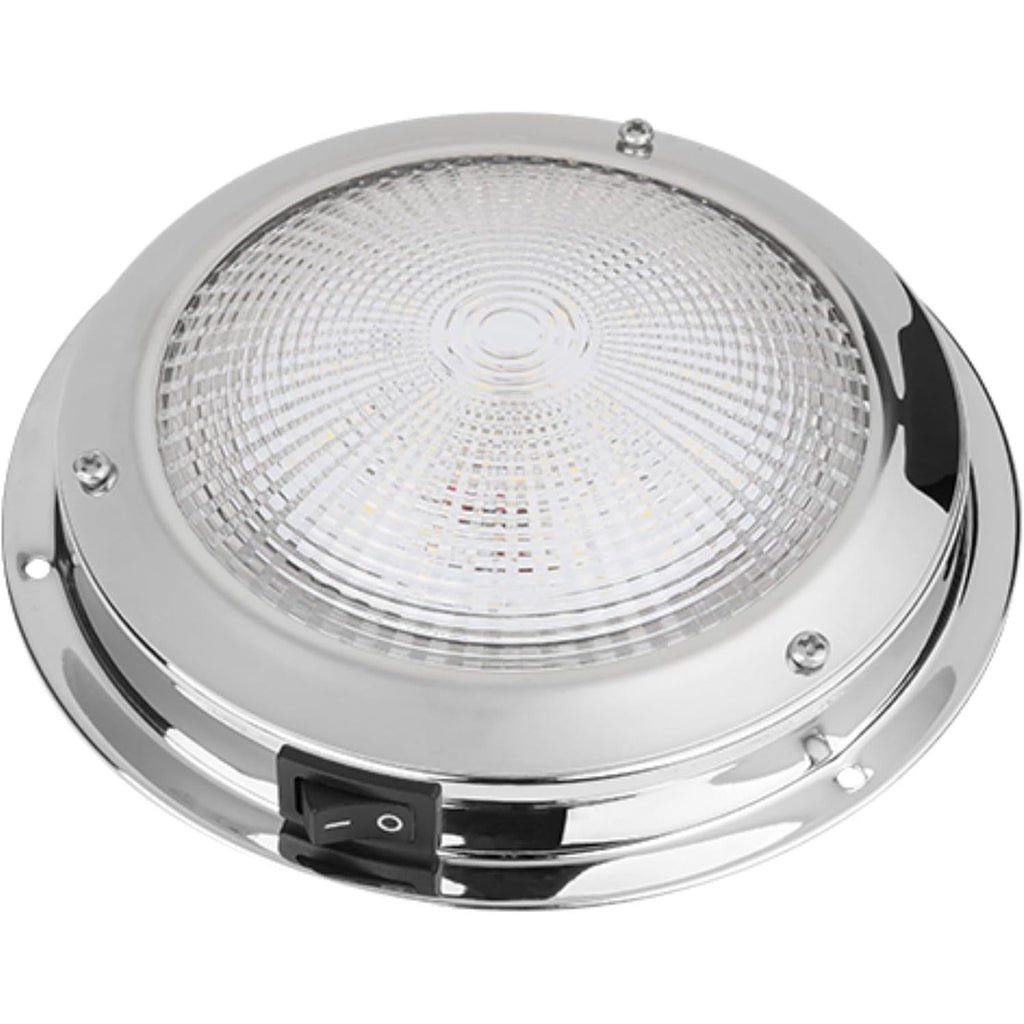 SEAFLO Round Boat/RV Interior Ceiling LED Dome Light - 12V (4"|5"|6")(Gold/Silver)