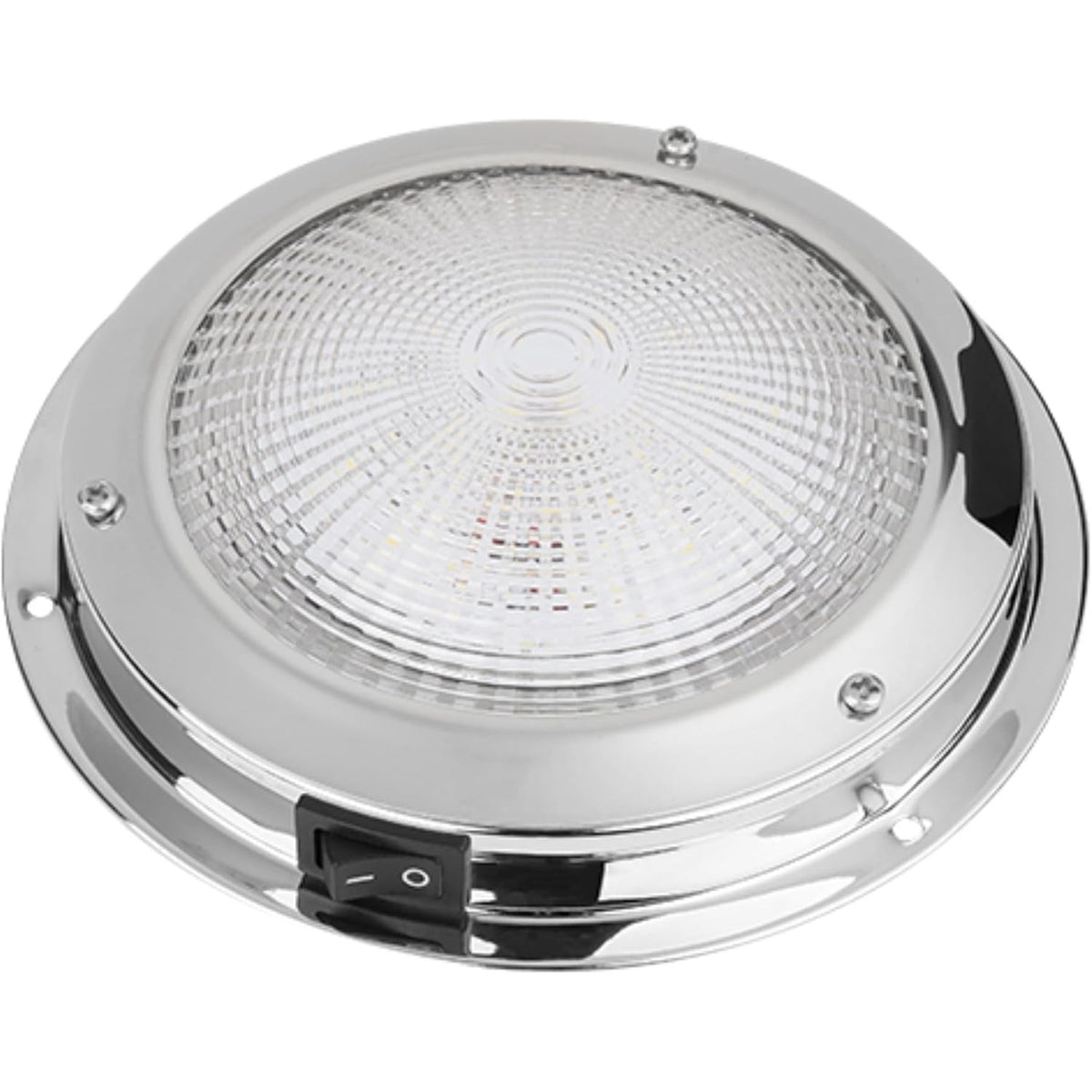 SEAFLO Round Boat/RV Interior Ceiling LED Dome Light - 12V (4"|5"|6")(Gold/Silver)
