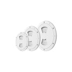 SEAFLO Circular Non Slip Inspection Hatch w/Detachable Cover (4"|6"|8")(White/Black)
