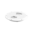 SEAFLO Circular Non Slip Inspection Hatch w/Detachable Cover (4"|6"|8")(White/Black)