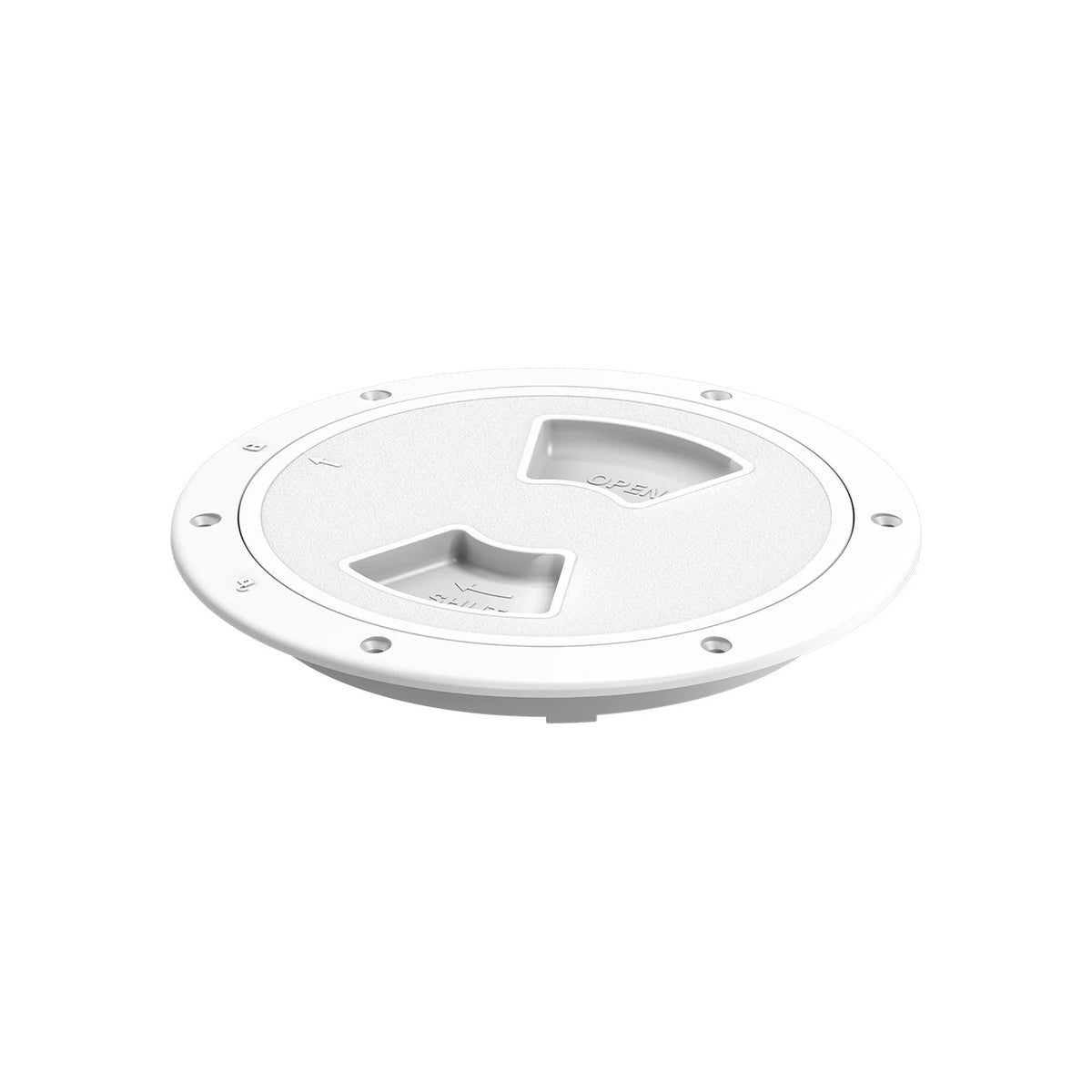 SEAFLO Circular Non Slip Inspection Hatch w/Detachable Cover (4"|6"|8")(White/Black)
