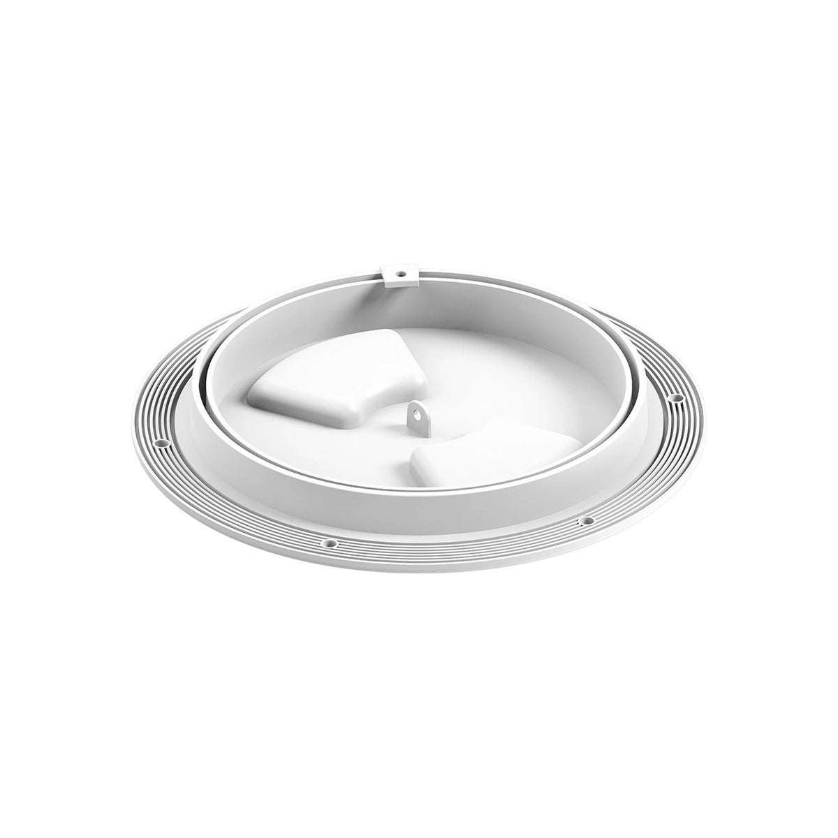 SEAFLO Circular Non Slip Inspection Hatch w/Detachable Cover (4"|6"|8")(White/Black)