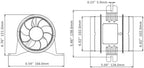 SEAFLO 04-Series 4" In-Line Bilge Blower Fan (12V | 235CFM)