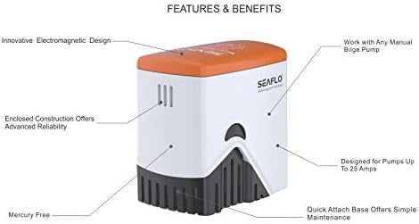 SEAFLO 05-Series Heavy Duty Electromagnetic Bilge Pump Float Switch