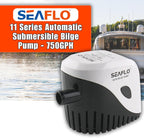 SEAFLO Automatic Submersible Boat Bilge Water Pump 12v 750GPH Auto with Float Switch