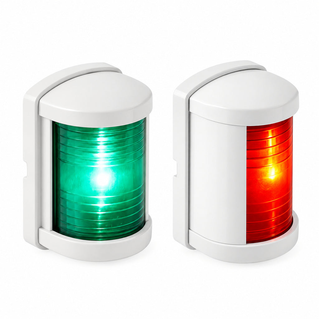 SEAFLO 1W LED Square Navigation Mini-Light, 2N (Black | White)
