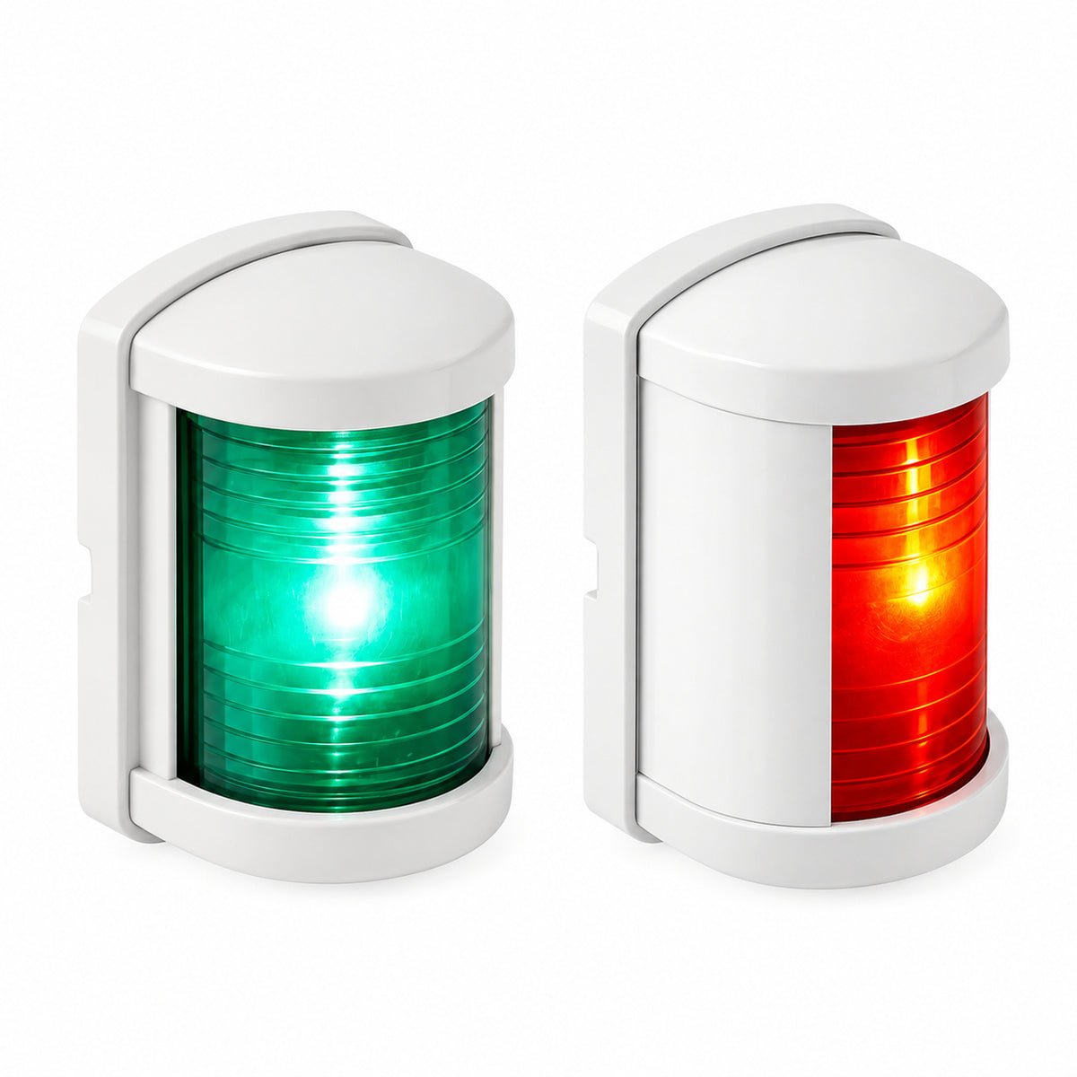 SEAFLO 1W LED Square Navigation Mini-Light, 2N (Black | White)