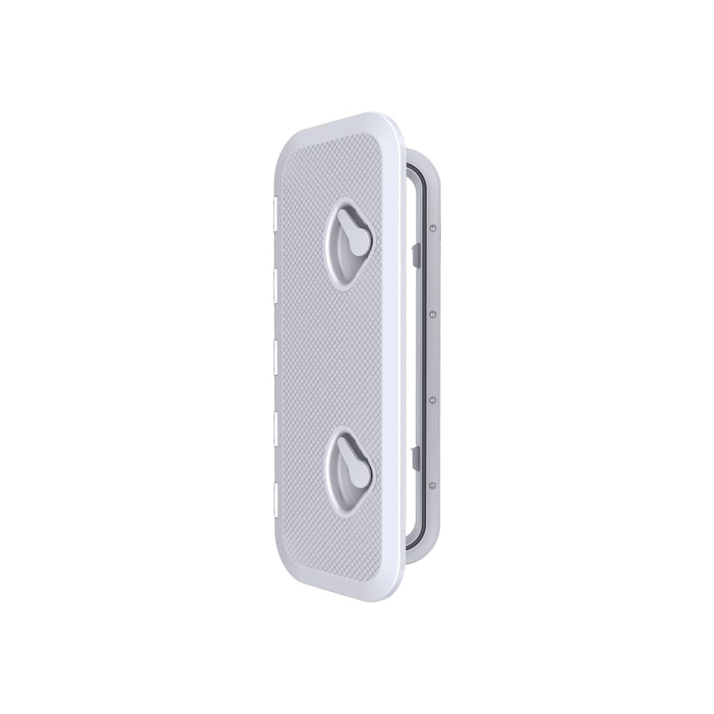 SEAFLO Marine Boat Deck Rectangular Access Hatch - White/Black