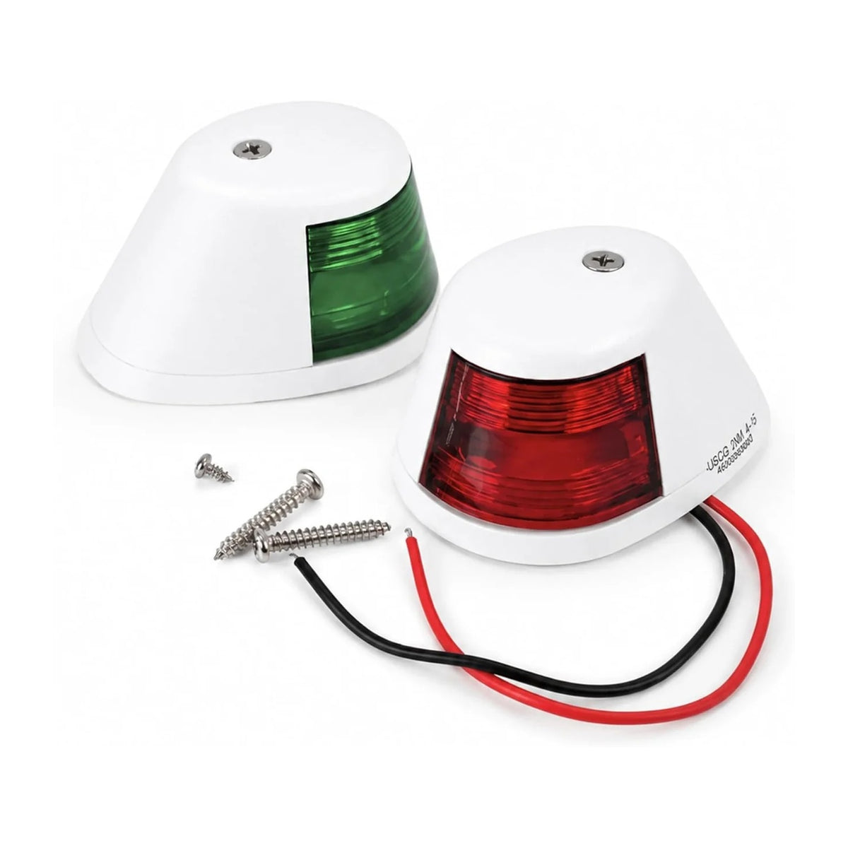 1.5W LED Port & Starboard Navigation Lights, 1.5N (White | Black)