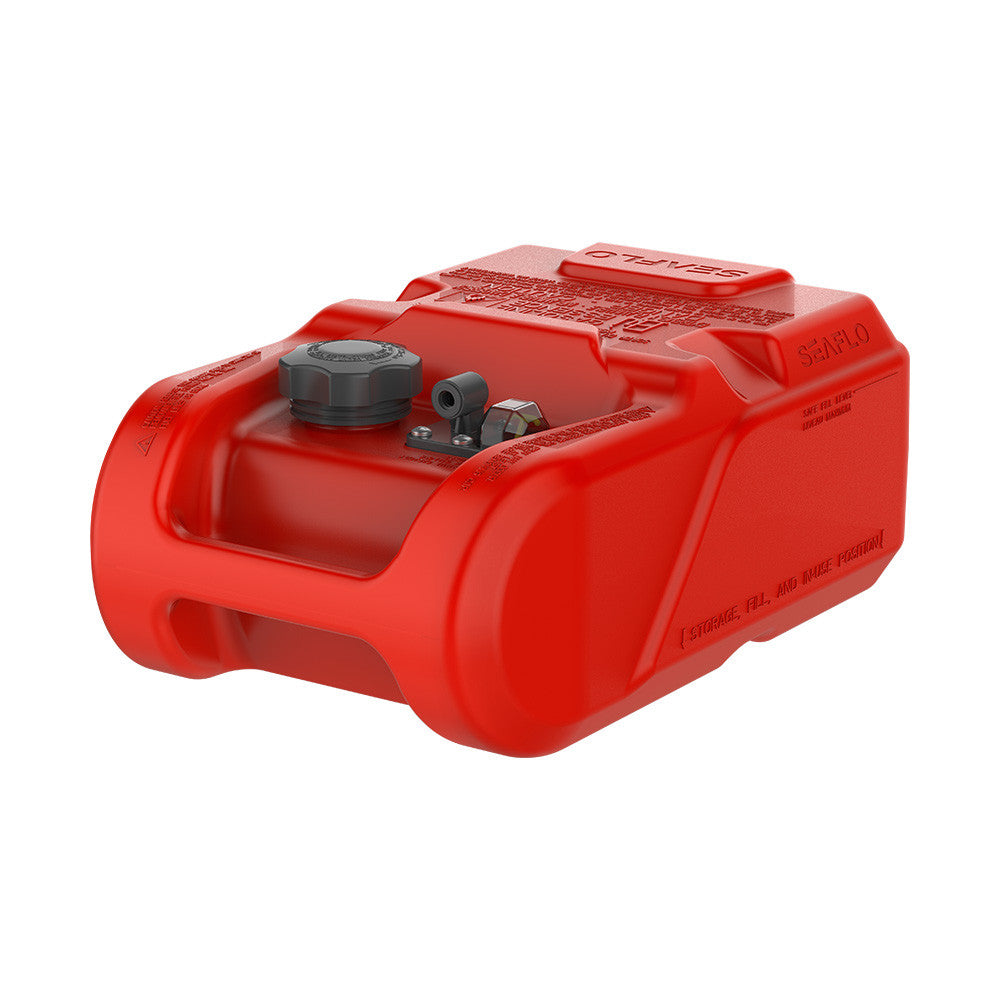 SEAFLO Portable Marine Boat Fuel Tank with Gauge (Choose 3 gal./12L or 6 gal./24L)
